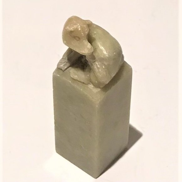 Chinese Natural Stone Seal Stamp Hand Carved H2.75" Set of 4 - Picture 8 of 8